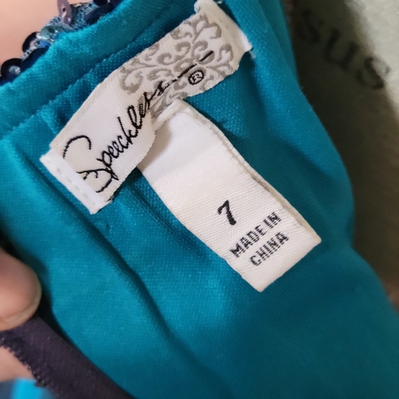 Blue High-Low Formal Dress - Picture 5 of 5